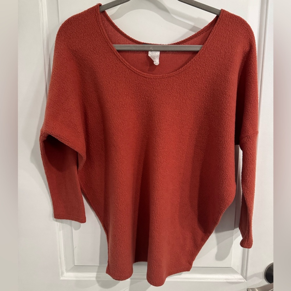 Elegant Burnt Orange Sweater